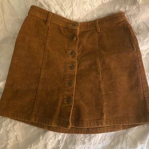 brown corduroy skirt